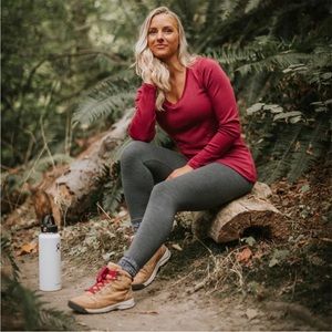 WoolX 100% Merino Leggings Grey Heather Size Large